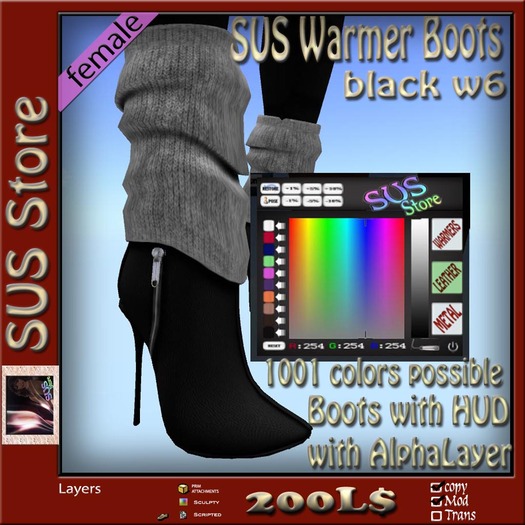 SUS Warmer Boots black w6