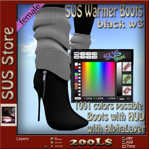 SUS Warmer Boots black w3