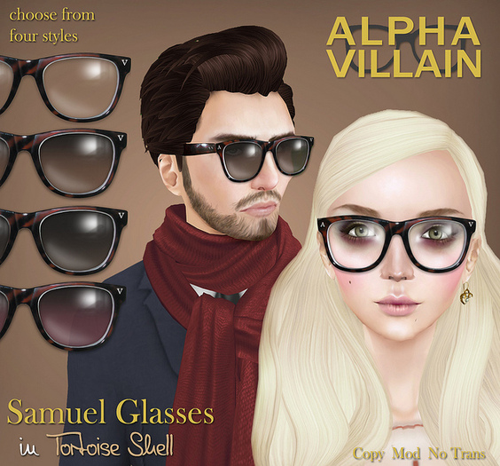 Alphavillain - Samuel Glasses Tortoise Shell Fatpack