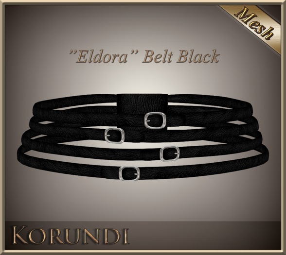 -Korundi- Eldora Belt Black