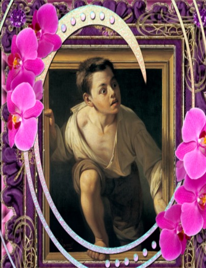 schilderij painting with boy 4