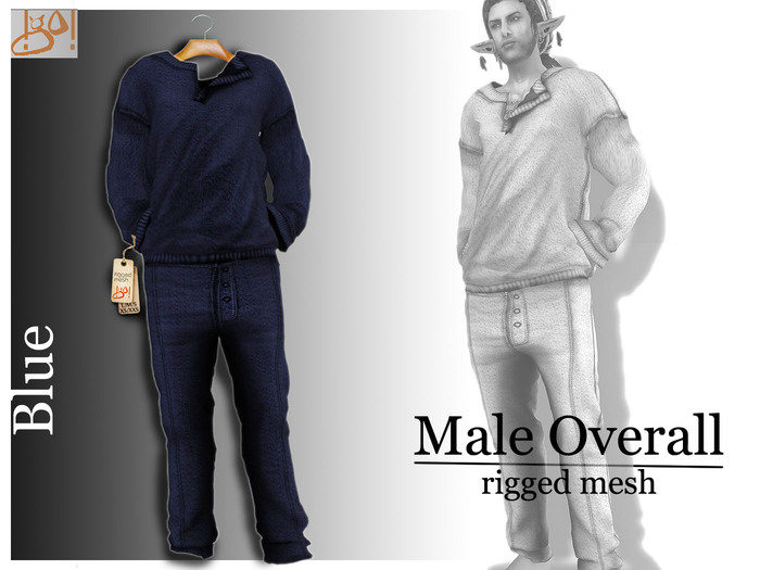 !gO! Male Overall *blue*
