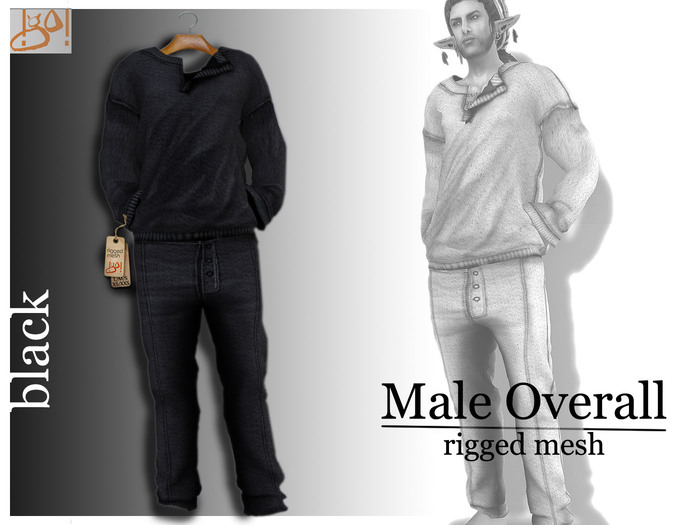 !gO! Male Overall *black*