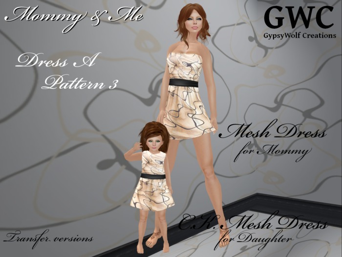 GWC Mommy and Me Dress A Pattern 3 both