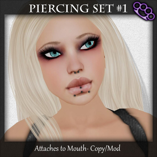 Second Life Marketplace JB Piercing Set 1