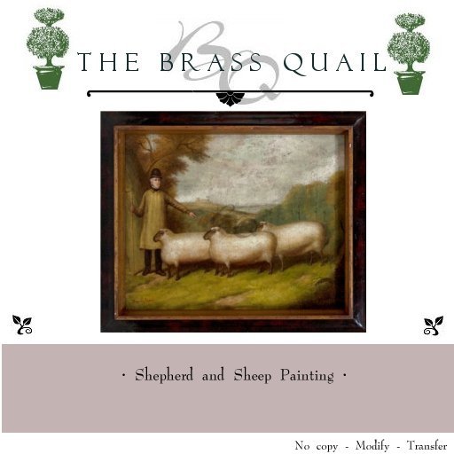 · Shepherd and Sheep ( Framed ) ·  