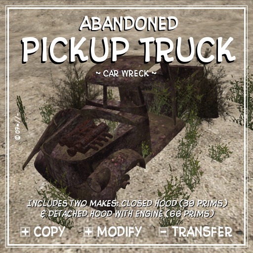 !:P:! * Abandoned Pickup Truck * Car Wreck
