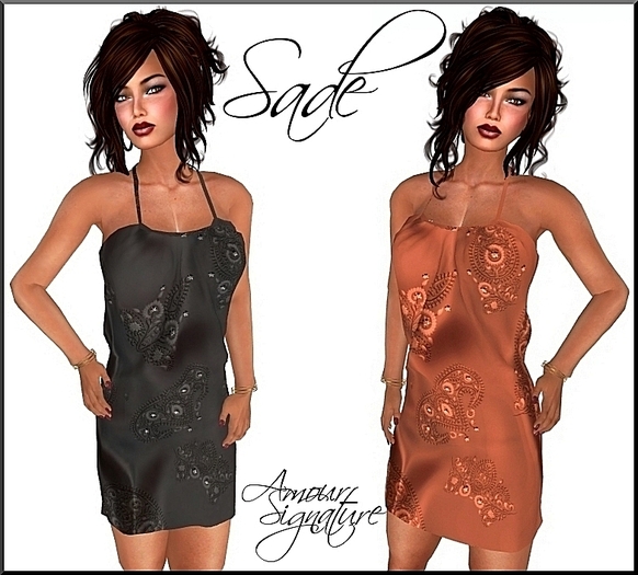 Amour Signature - Sade MESH Dress - Peach