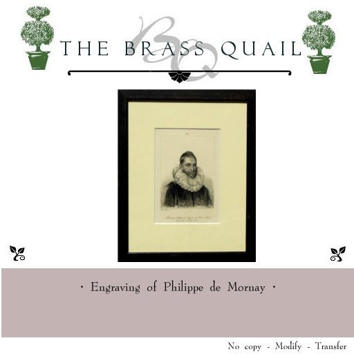 · Portrait of Philippe de Mornay ·