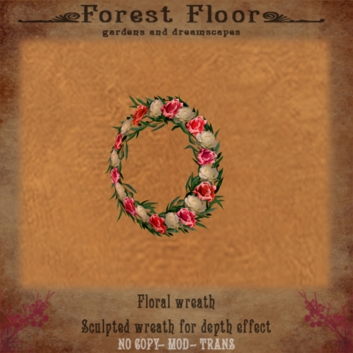 ~*Forest Floor*~ Wreath - Willow & Roses Red & White