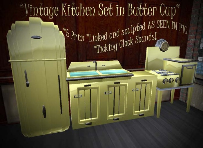 Kitchen retro 30's (Buttercup Yellow)