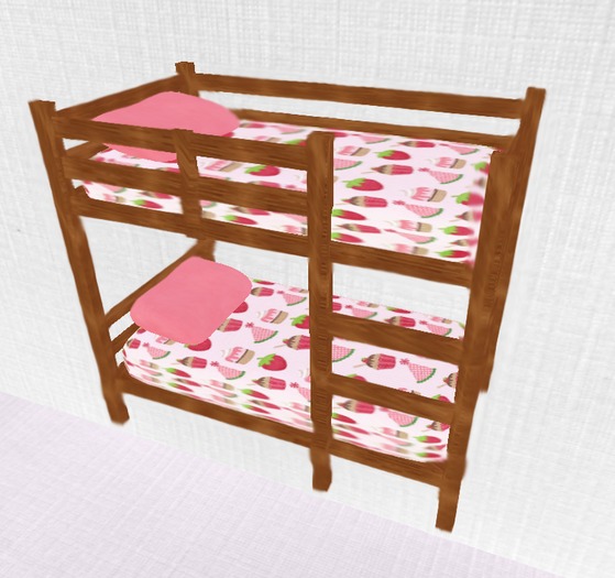 Strawberry Pink Bunk beds
