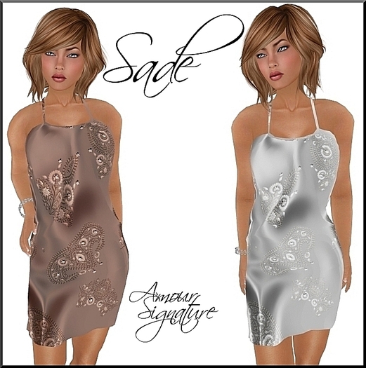 Amour Signature - Sade MESH Dress - Champagne