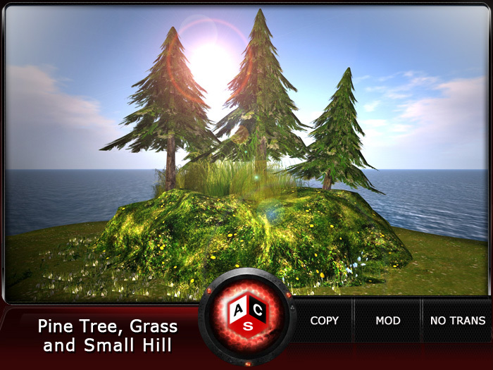 ACS Pine Tree, Grass and Small Hill