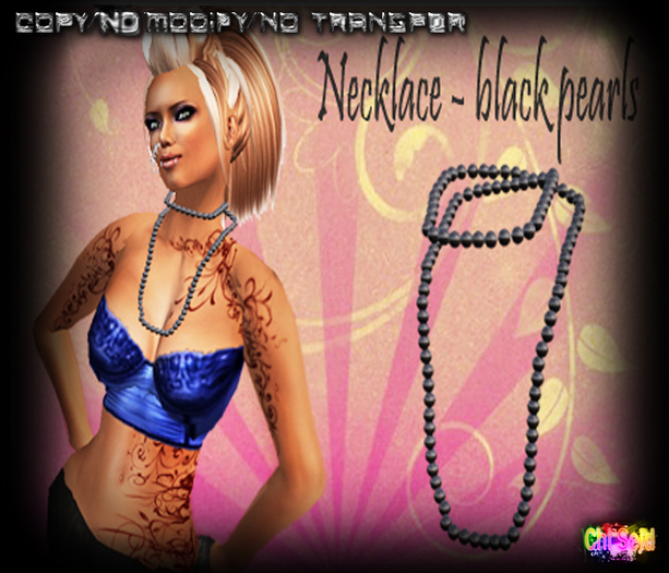 black pearl necklace