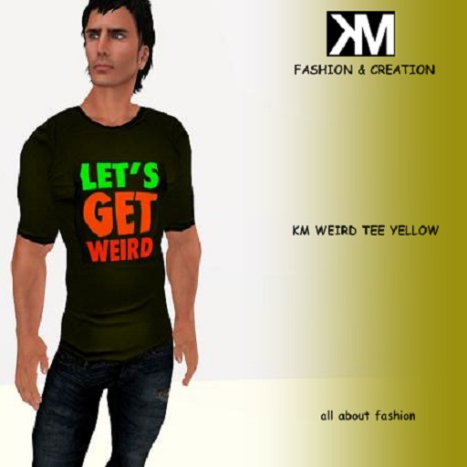 ::KM:: WEIRD TEE (YELLOW)