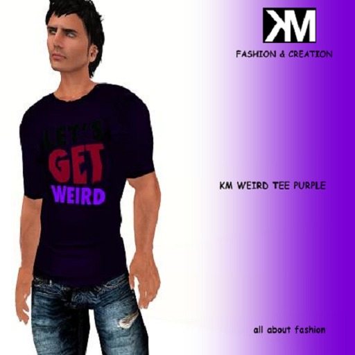 ::KM:: WEIRD TEE (PURPLE)