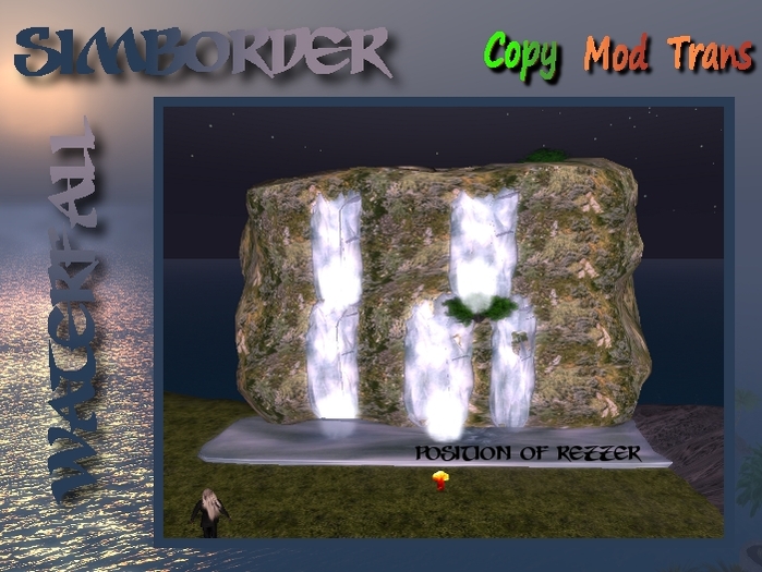 SimBorder Waterfall 32L x 21H