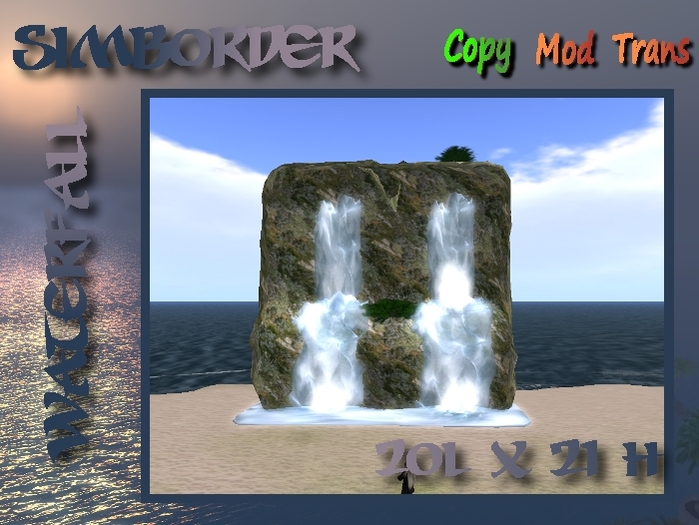 SimBorder Waterfall 20L x 21H