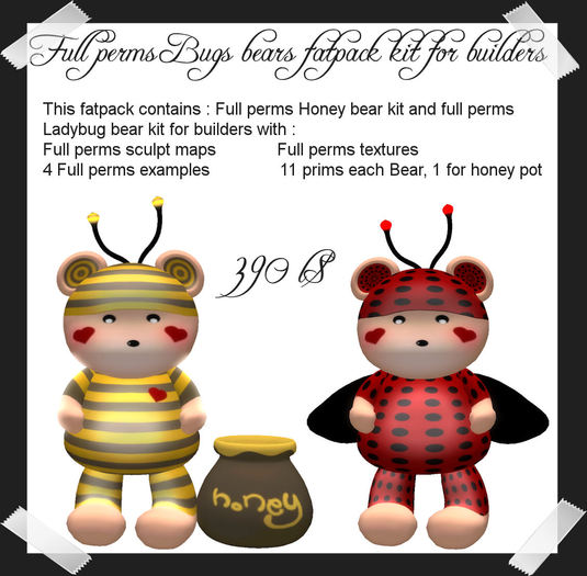 Full Perms Bugs bear fatpack kit for builders
