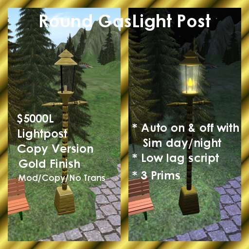 Round Gas Street Light