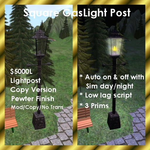 Square Gas Street Light