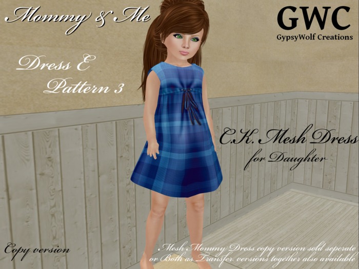 GWC Mommy and Me Dress E Pattern 3 Daughter