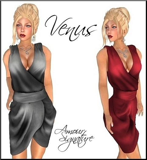 Amour Signature - Venus MESH Dress - Wine