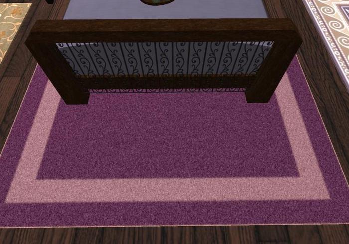 *Critters in the Attic* - Purple Simple Modern Rug