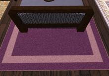 *Critters in the Attic* - Purple Simple Modern Rug