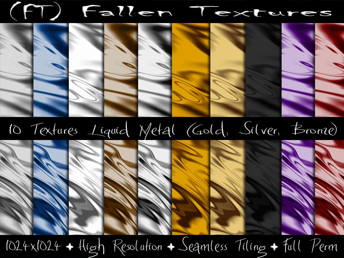 (FT) Fallen FULL PERM Textures Liquid Metal 10 Textures
