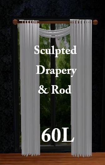 Eternal Brunai Drapery White sheer with rod