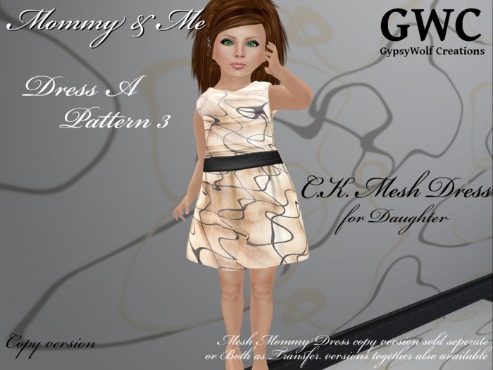 GWC Mommy and Me Dress A Pattern 3 Daughter