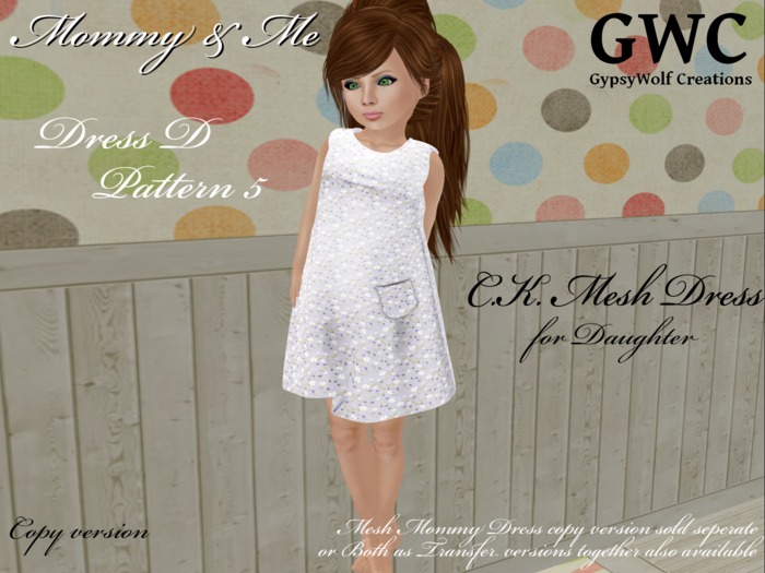GWC Mommy and Me Dress D Pattern 5 Daughter