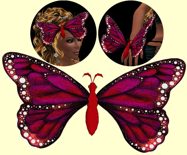 !!! NEW !!! Butterfly Red