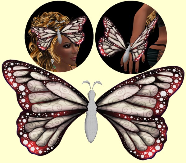 !!! NEW !!! Butterfly White