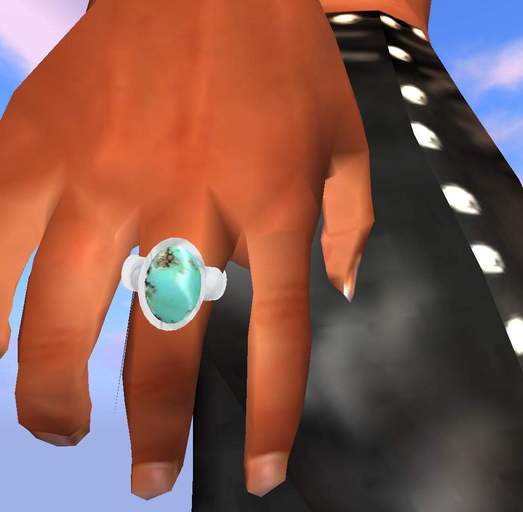 silver & turquoise ring