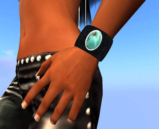 bracelet leather turquoise 2