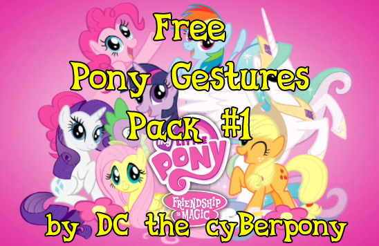 Free Pony Gestures Pack #1