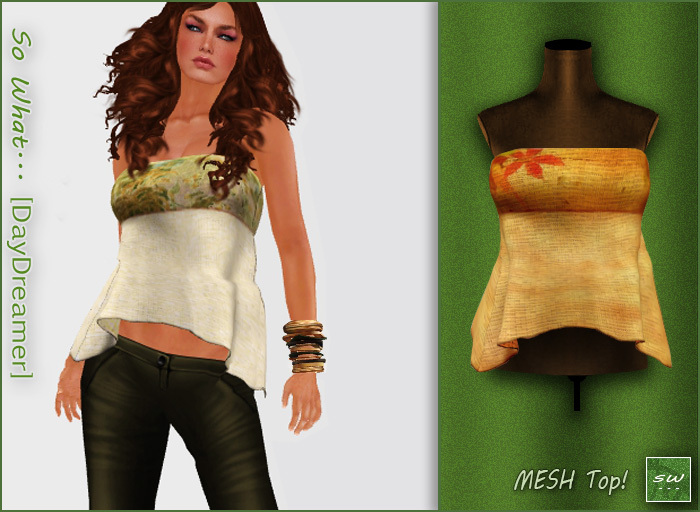 SW... [Daydreamer] Mesh - Golden Top Natural Cloth