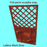 FP Sculptied Lattic Work Door