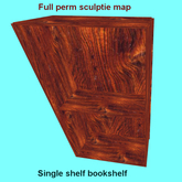 FP Sculptied Single Shelf bookshelf 