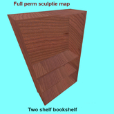 FP Sculptied Two Shelf bookshelf  