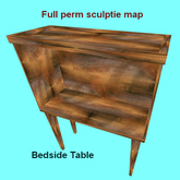 FP Sculptied Bedside Table
