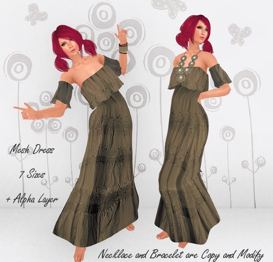 Bohemian Summer, Safari Mesh Dress