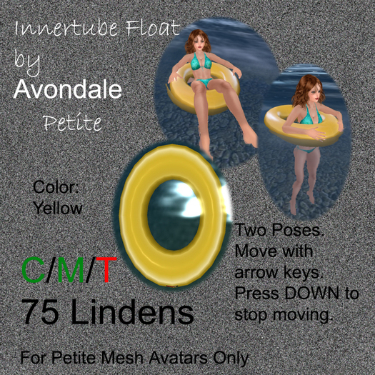 Avondale Petite Innertube Float - Yellow