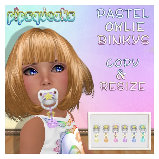 {PiP} Binky Owl Pastel Blue