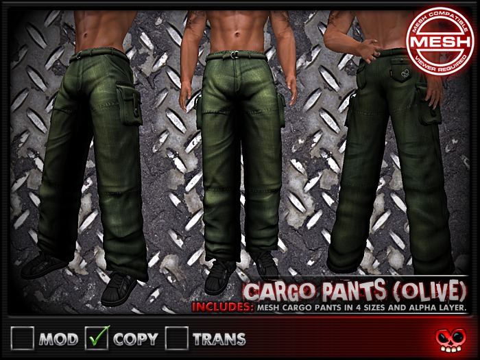 ::MORTALITY:: Cargo Pants (Olive)