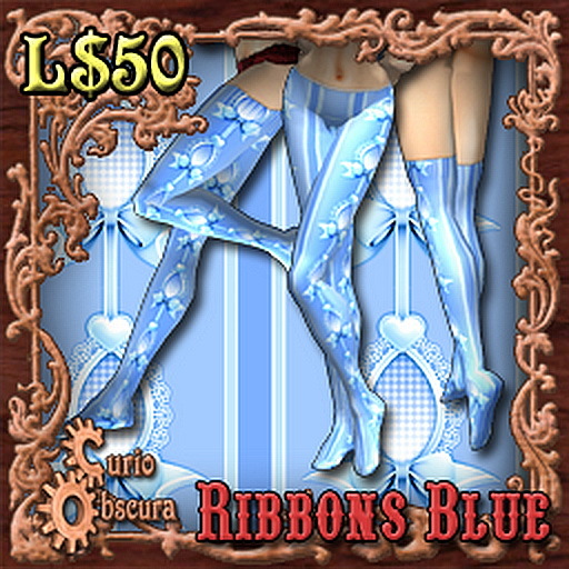 Curio Obscura - Jade's Hose Ribbons Blue