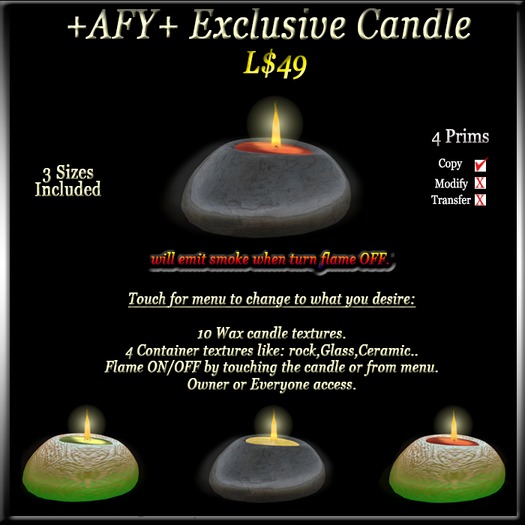 +AFY+ Exclusive Candle